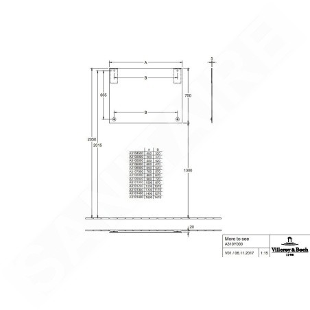 Villeroy & Boch More to See - Miroir 60x75 cm A3106000