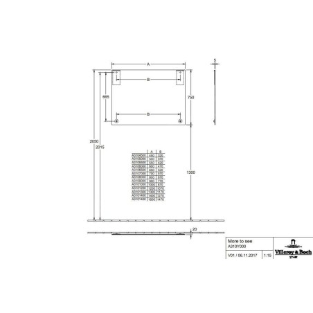 Villeroy & Boch More to See - Miroir 70x75 cm A3107000