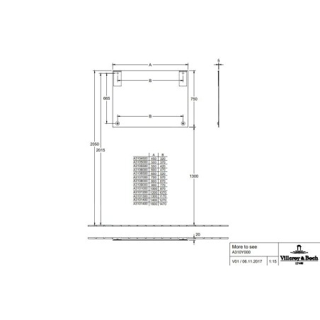 Villeroy & Boch More to See - Miroir 80x75 cm A3108000