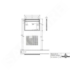 Villeroy & Boch More To See 14 - Miroir avec éclairage LED, 45x75 cm A4294500