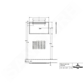 Villeroy & Boch More To See One - Miroir avec éclairage LED, 80x60 cm A430A500