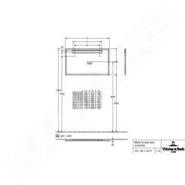 Villeroy & Boch More To See One - Miroir avec éclairage LED, 50x60 cm A430A700