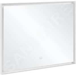 Villeroy & Boch Subway 3.0 - Miroir avec cadre et éclairage LED, 100x75 mm, capteur tactile A4631000