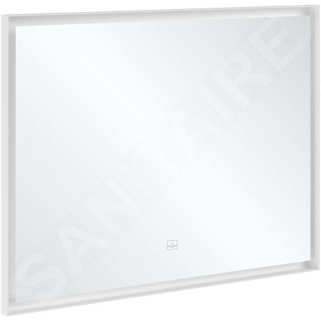 Villeroy & Boch Subway 3.0 - Miroir avec cadre et éclairage LED, 100x75 mm, capteur tactile A4631000