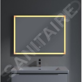 Villeroy & Boch Subway 3.0 - Miroir avec cadre et éclairage LED, 100x75 mm, capteur tactile A4631000