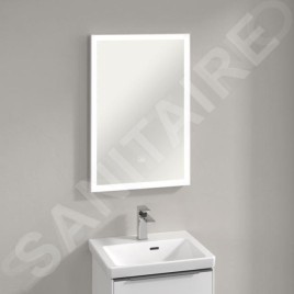 Villeroy & Boch Subway 3.0 - Miroir avec cadre et éclairage LED, 50x75 mm, capteur tactile A4635000