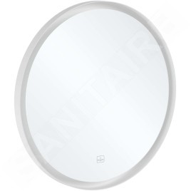 Villeroy & Boch Subway 3.0 - Miroir avec cadre et éclairage LED, diamètre 71 cm, capteur tactile A4647100