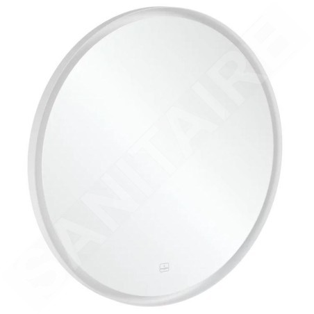 Villeroy & Boch Subway 3.0 - Miroir avec cadre et éclairage LED, diamètre 91 cm, capteur tactile A4649100
