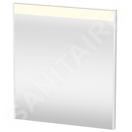 Duravit Brioso - Miroir avec éclairage LED 700x620x45 mm, blanc brillant BR7001022220000
