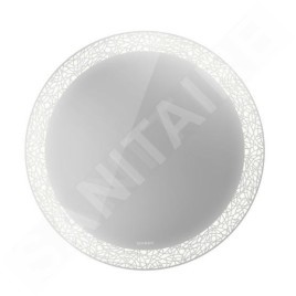 Duravit Happy D.2 Plus - Miroir, diamètre 700 mm, avec un éclairage LED HP7480G00000000