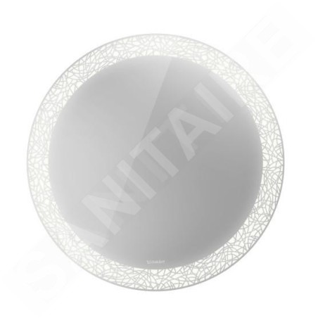 Duravit Happy D.2 Plus - Miroir, diamètre 700 mm, avec un éclairage LED HP7480G00000000