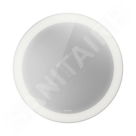 Duravit Happy D.2 Plus - Miroir, diamètre 700 mm, avec un éclairage LED HP7480S00000000