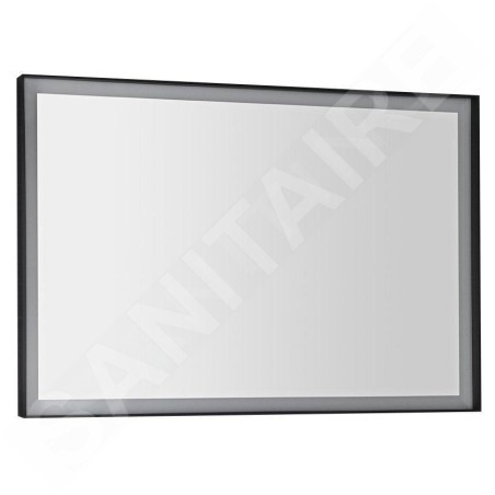 Sapho Sort LED - Mirroir avec éclairage LED, 1000x700 mm, noir mat ST100
