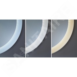 Duravit Happy D.2 Plus - Miroir, diamètre 700 mm, avec un éclairage LED HP7480S00000000