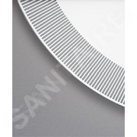 Duravit Happy D.2 Plus - Miroir, diamètre 700 mm, avec un éclairage LED HP7480S00000000
