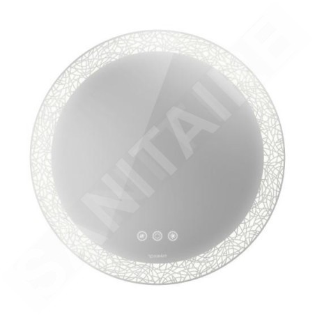 Duravit Happy D.2 Plus - Miroir, diamètre 700 mm, avec éclairage et chauffage LED HP7485G00000000