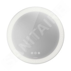 Duravit Happy D.2 Plus - Miroir, diamètre 700 mm, avec éclairage et chauffage LED HP7485S00000000