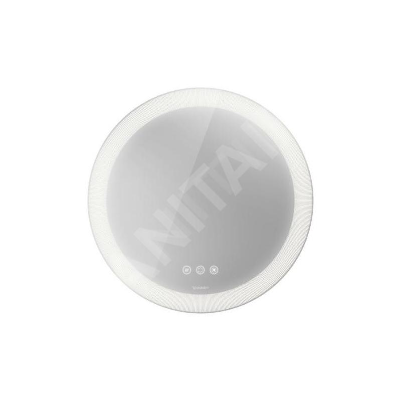 Duravit Happy D.2 Plus - Miroir, diamètre 700 mm, avec éclairage et chauffage LED HP7485S00000000