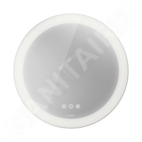 Duravit Happy D.2 Plus - Miroir, diamètre 700 mm, avec éclairage et chauffage LED HP7485S00000000