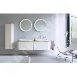 Duravit Happy D.2 Plus - Miroir, diamètre 700 mm, avec éclairage et chauffage LED HP7485S00000000