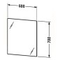 Duravit Miroirs - Miroir 700x600 mm, avec éclairage LED et chauffage LM7825D00000000 Duravit Miroirs - Miroir 700x600 mm, avec éclairage LED et chauffage LM7825D00000000