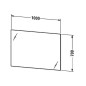 Duravit Miroirs - Miroir 1000x700 mm, avec éclairage et chauffage LED LM7827D00000000