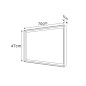 Sapho Sort LED - Mirroir avec éclairage LED, 470x700 mm, noir mat ST047 Sapho Sort LED - Mirroir avec éclairage LED, 470x700 mm, noir mat ST047