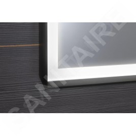 Sapho Sort LED - Mirroir avec éclairage LED, 470x700 mm, noir mat ST047