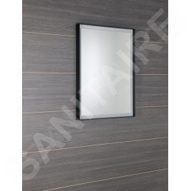 Sapho Sort LED - Mirroir avec éclairage LED, 470x700 mm, noir mat ST047