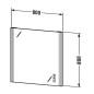 Duravit XSquare - Miroir 800x800 mm, avec éclairage LED et chauffage XS7012000000000 Duravit XSquare - Miroir 800x800 mm, avec éclairage LED et chauffage XS7012000000000