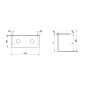 Laufen Lani - Comptoir pour lavabo, 118 cm, découpe G/D, chêne H4046741122671