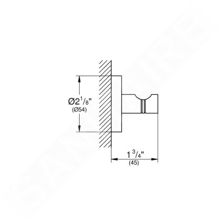 Grohe Essentials - Patère pour peignoir, Warme Sunset brossé 40364DL1