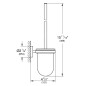 Grohe Essentials - Ensemble pour le nettoyage des toilettes, graphite foncé brossé 40374AL1