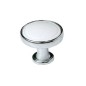 Sapho Accessoires - Poignée de meuble, chrome/blanc 12310
