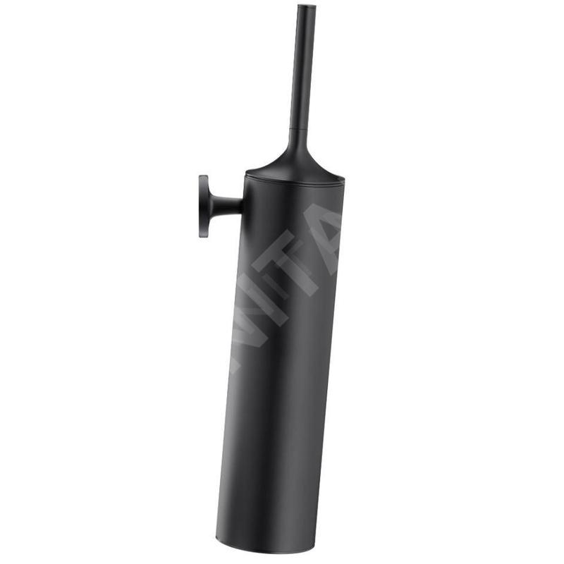 Duravit Starck T - Brosse de toilette avec support, noir mat 0099464600