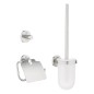Grohe Essentials - Ensemble d'accessoires pour toilette, 3 en 1, supersteel 40407DC1