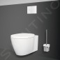 Ideal Standard IOM Square - Brosse WC avec support, verre mat / chrome E2194AA
