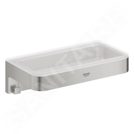 Grohe QuickFix Start Cube - Étagère, longueur 20 cm, supersteel 41107DC0