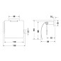 Duravit Karree - Porte-rouleaux avec couvercle, chrome 0099551000