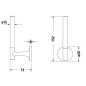 Duravit Starck T - Porte-rouleaux de rechange, noir mat 0099394600
