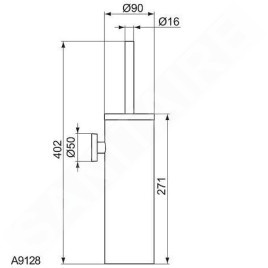 Ideal Standard IOM - balayette de WC avec support, inox A9128MY