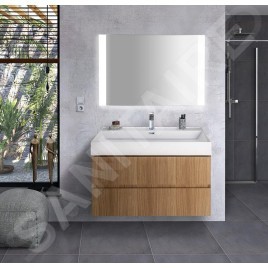 Sapho Miroirs - Miroir Durango 1000x700 mm, avec éclairage LED et capteur sans contact DG100