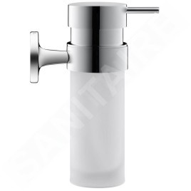 Duravit Starck T - Distributeur de savon avec support, chrome/verre dépoli 0099351000