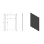 Sapho Miroirs - Miroir Esta dans un cadre 580x780 mm, argenté NL395 Sapho Miroirs - Miroir Esta dans un cadre 580x780 mm, argenté NL395