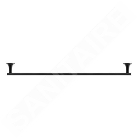 Duravit Starck T - Porte-serviettes, longueur 800 mm, noir mat 0099434600