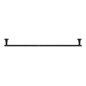 Duravit Starck T - Porte-serviettes, longueur 800 mm, noir mat 0099434600