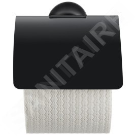 Duravit Starck T - Porte-rouleaux avec couvercle, noir mat 0099404600