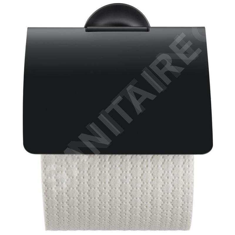 Duravit Starck T - Porte-rouleaux avec couvercle, noir mat 0099404600