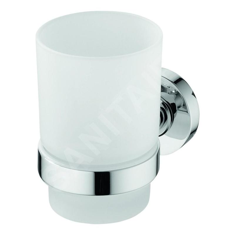 Ideal Standard IOM - Gobelet pour brosses à dents, verre satiné, chrome A9120AA