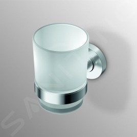 Ideal Standard IOM - Gobelet pour brosses à dents, verre satiné, chrome A9120AA